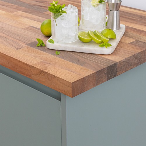 Solid walnut wood worktops - solid,
